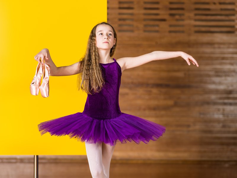 Foto: Mädchen tanzt Ballett.