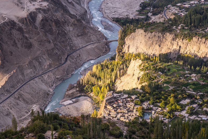 Foto: Beeindruckendes Panorama in Nordpakistan. 